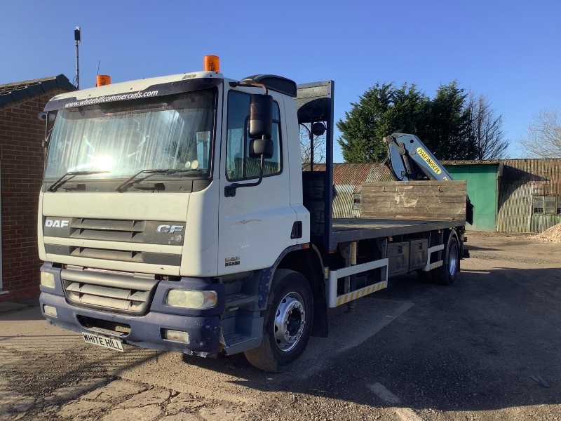 DAF CF 65.250 4X2 FLATBED 2002 CRANE REMOVED